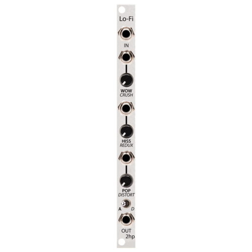 2hp Lo-Fi Eurorack Analog Digital Degradation Emulator Module (Silver)