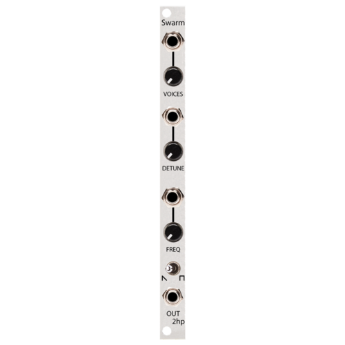 2hp Swarm Eurorack Hyper-Saw Pulsewave Oscillator Module (Silver)