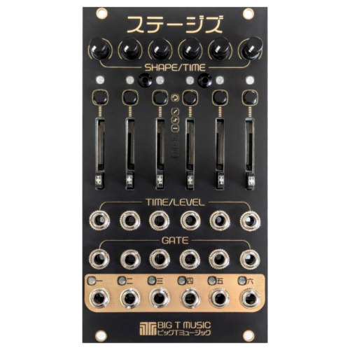 Big T Music Stages Eurorack Segment Generator Module (Black/Gold)