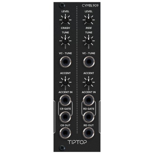 Tiptop Audio CYMBL909 Crash/Ride Eurorack Drum Module (Black)