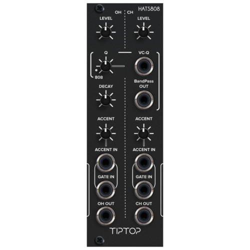 Tiptop Audio HATS808 Hi Hat Eurorack Drum Module (Black)