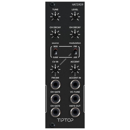 Tiptop Audio HATS909 Hi Hat Eurorack Drum Module (Black)