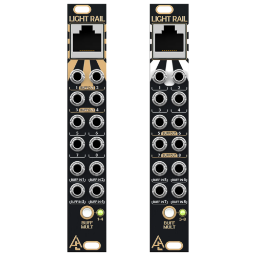 After Later Audio Light Rail Eurorack Cable Extension Module (Pair)