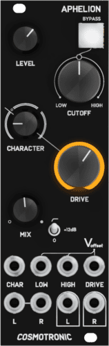 Cosmotronic Aphelion Eurorack Stereo Distortion, Filter and VCA Module (Black)