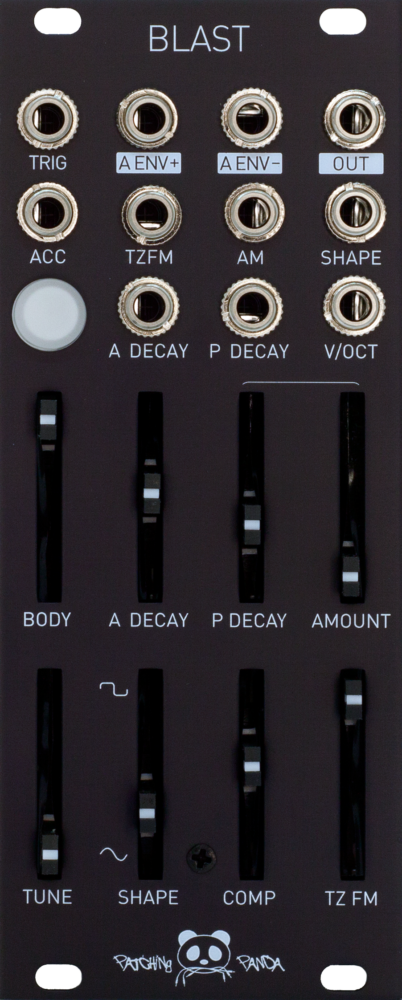 Patching Panda Blast Eurorack Kick Drum Module (Black)