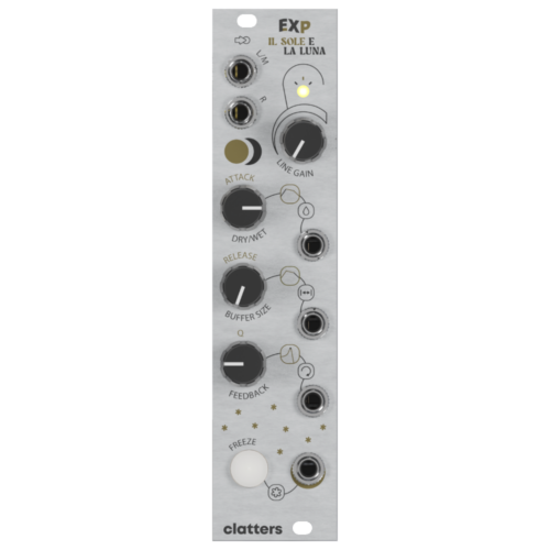 Clatters Machines EXP-FX Sibilla Expander Eurorack Module (Silver)