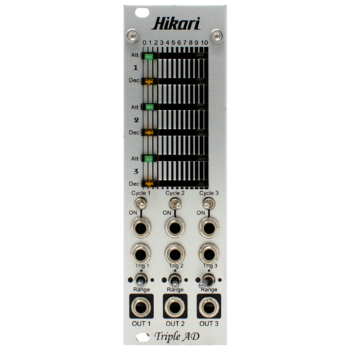 Hikari Instruments Triple AD Eurorack Three Channel Envelope Module