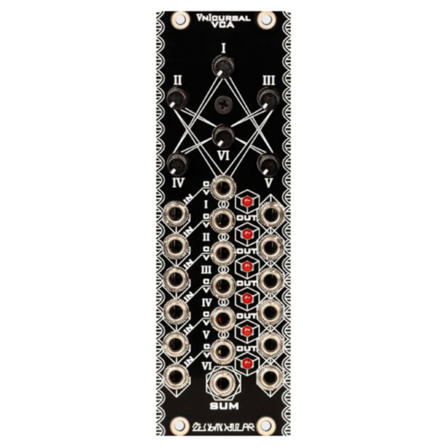 Zlob Modular Vnicursal Eurorack 6 Channel VCA Module