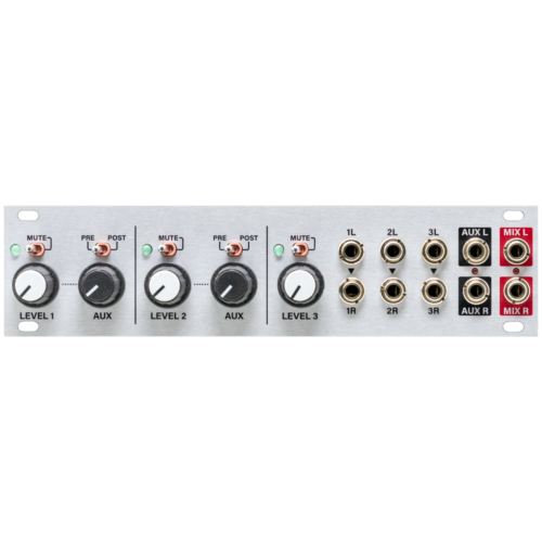 Intellijel Aux Mix 1U Eurorack Stereo Mixer Module