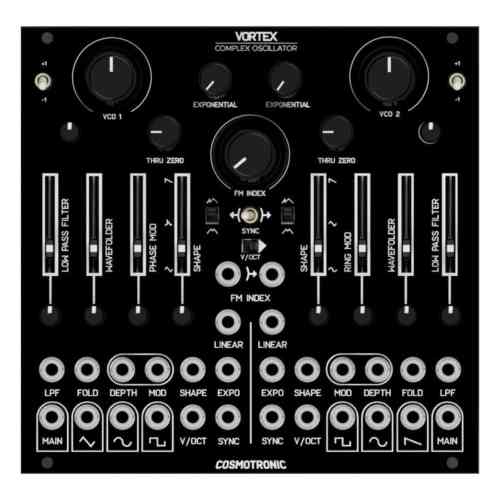 Cosmotronic Vortex Complex Oscillator Eurorack Module