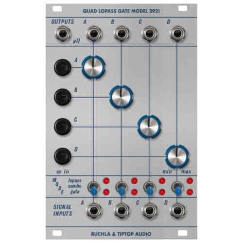 Buchla and TipTop 292t Eurorack Quad Low Pass Gate Module (No Vactrol)