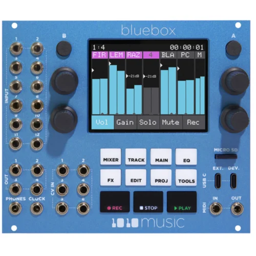 1010 Music Bluebox Euroack Mixer and Recorder Module