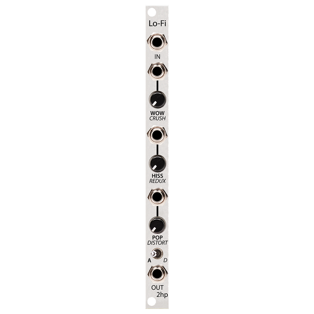 2hp Lo-Fi Eurorack Analog Digital Degradation Emulator Module (Silver)