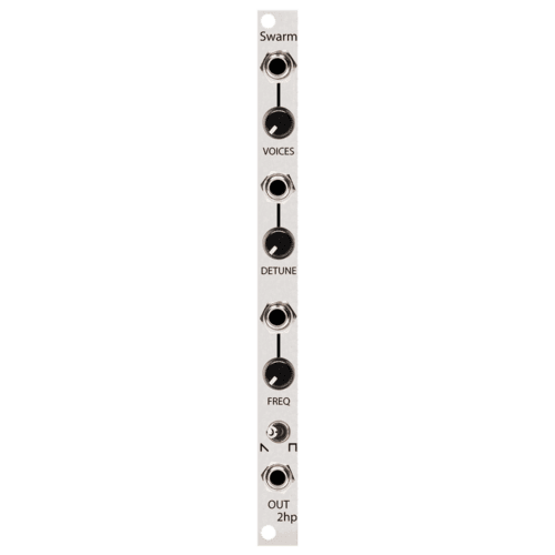 2hp Swarm Eurorack Hyper-Saw Pulsewave Oscillator Module (Silver)