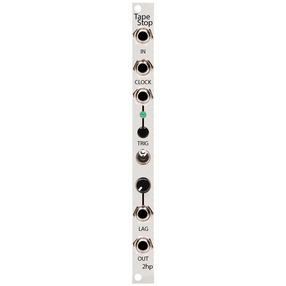 2hp Tape Stop Eurorack Clock-syncable Tape Effect Module (Silver)