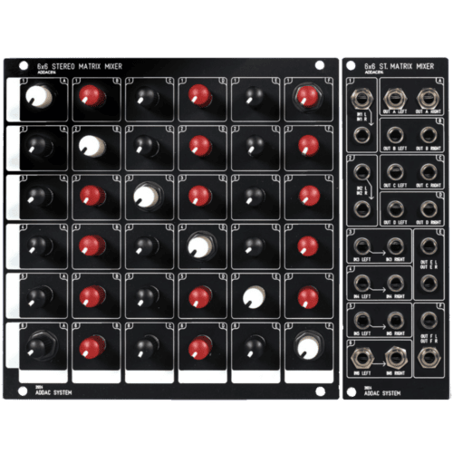 ADDAC 814 Eurorack 6×6 Stereo Matrix Mixer Module