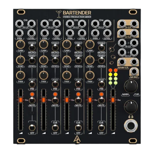 After Later Audio Bartender v2 Eurorack Four Channel Expandable Mixer Module