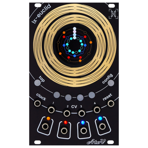 AtoVproject lx-Euclid Eurorack Four Channel Trigger Sequencer Module