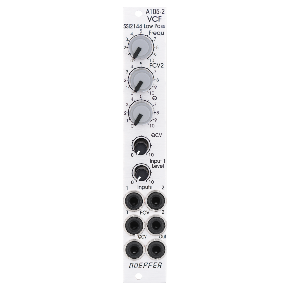 Doepfer A-105-2 Eurorack 24dB SSI Low Pass Filter Module (Silver)