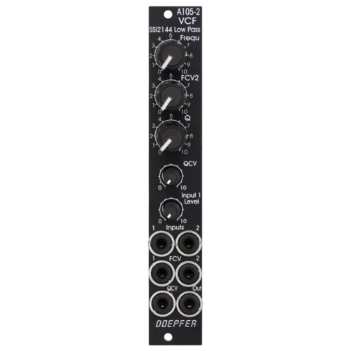 Doepfer A-105-2V Eurorack 24dB SSI Low Pass Filter Module (Black)