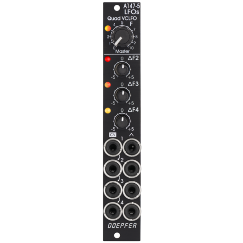 Doepfer A-147-5V Eurorack Quad Voltage Controlled LFO Module (Black)