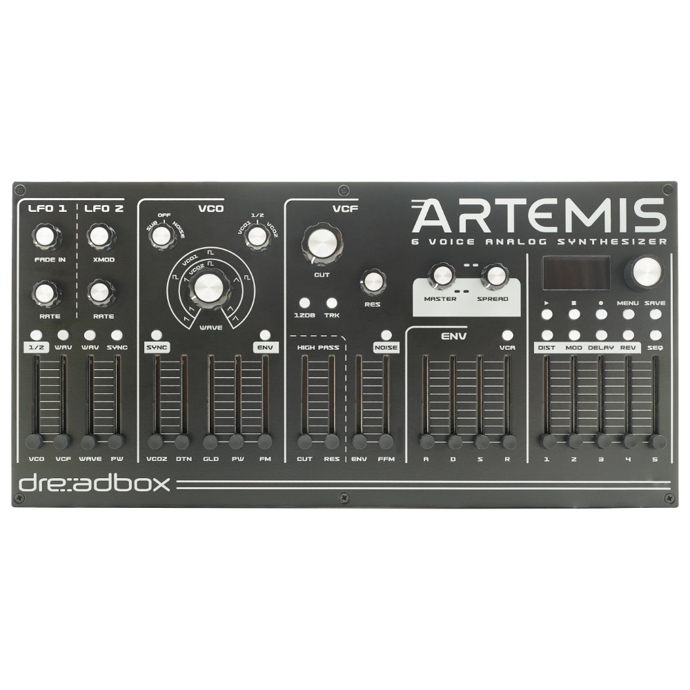 Dreadbox Artemis Desktop 6-Voice Polyphonic Analogue Synthesizer