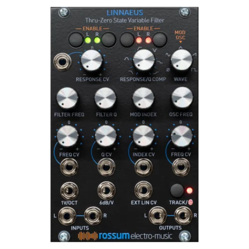 Rossum Electro-Music Linnaeus Stereo Thru-Zero Stereo Filter Module (Black)