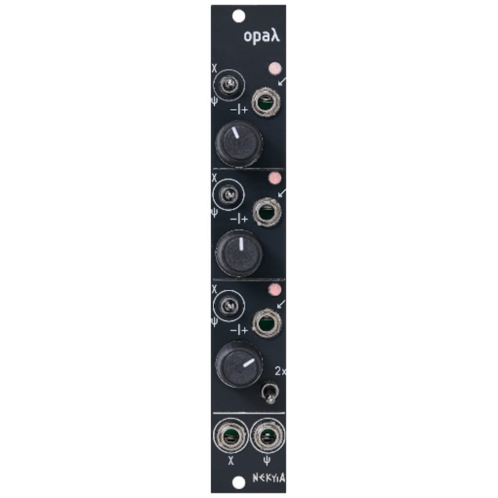 Nekyia Circuits Opal Eurorack Triple Switched Attenuverter Mixer Module