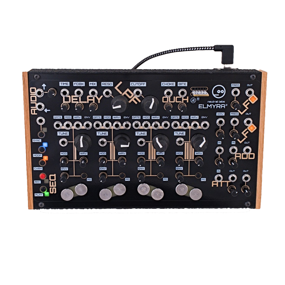 Neutral Labs Elmyra 2 Desktop Four Voice Hybrid Drone Synthesizer (Black)