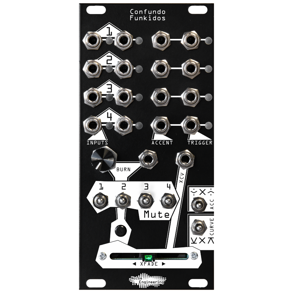 Noise Engineering Confundo Funkidos Eurorack Rhythm Crossfader Module (Black)