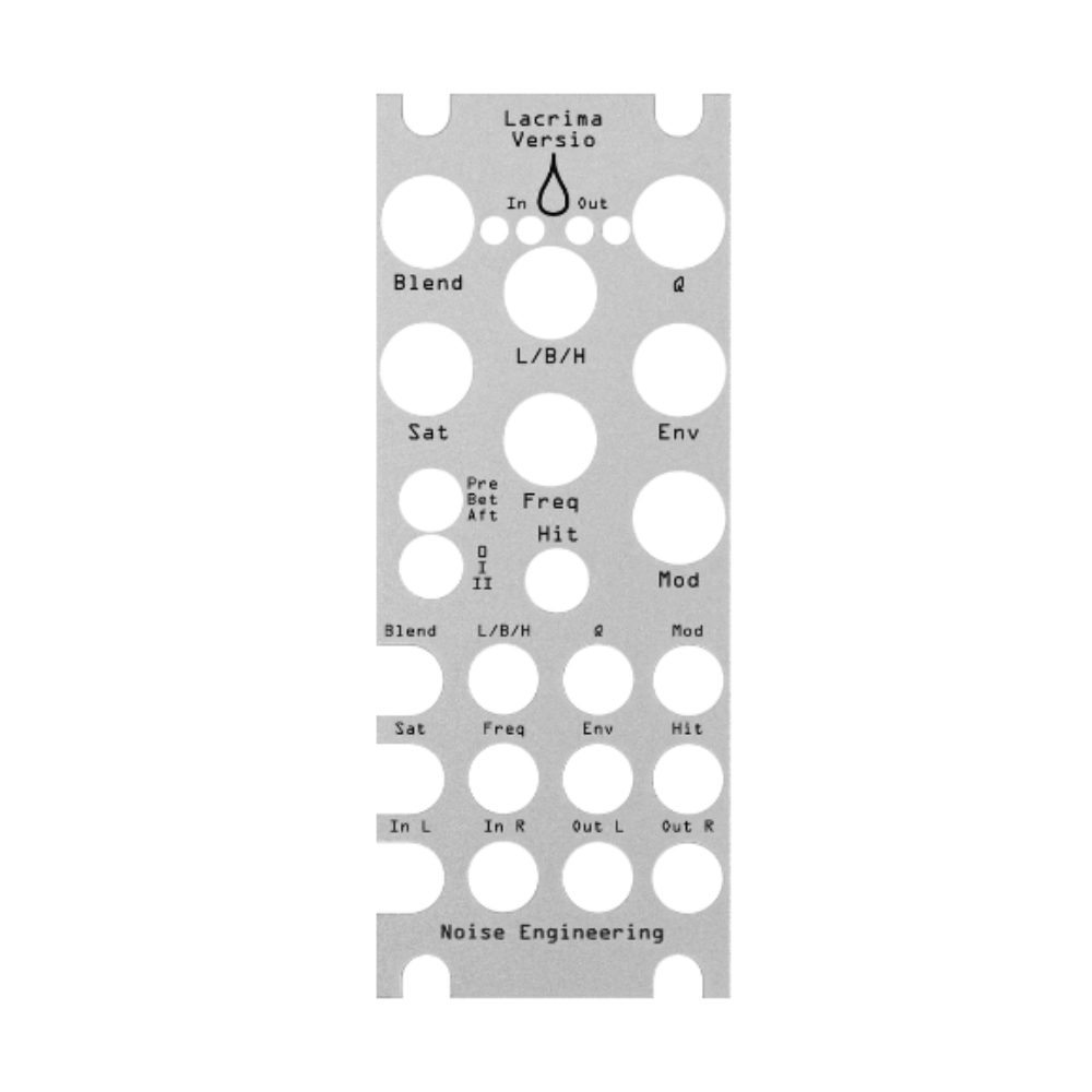 Noise Engineering Lacrima Versio Overlay Panel (Silver)