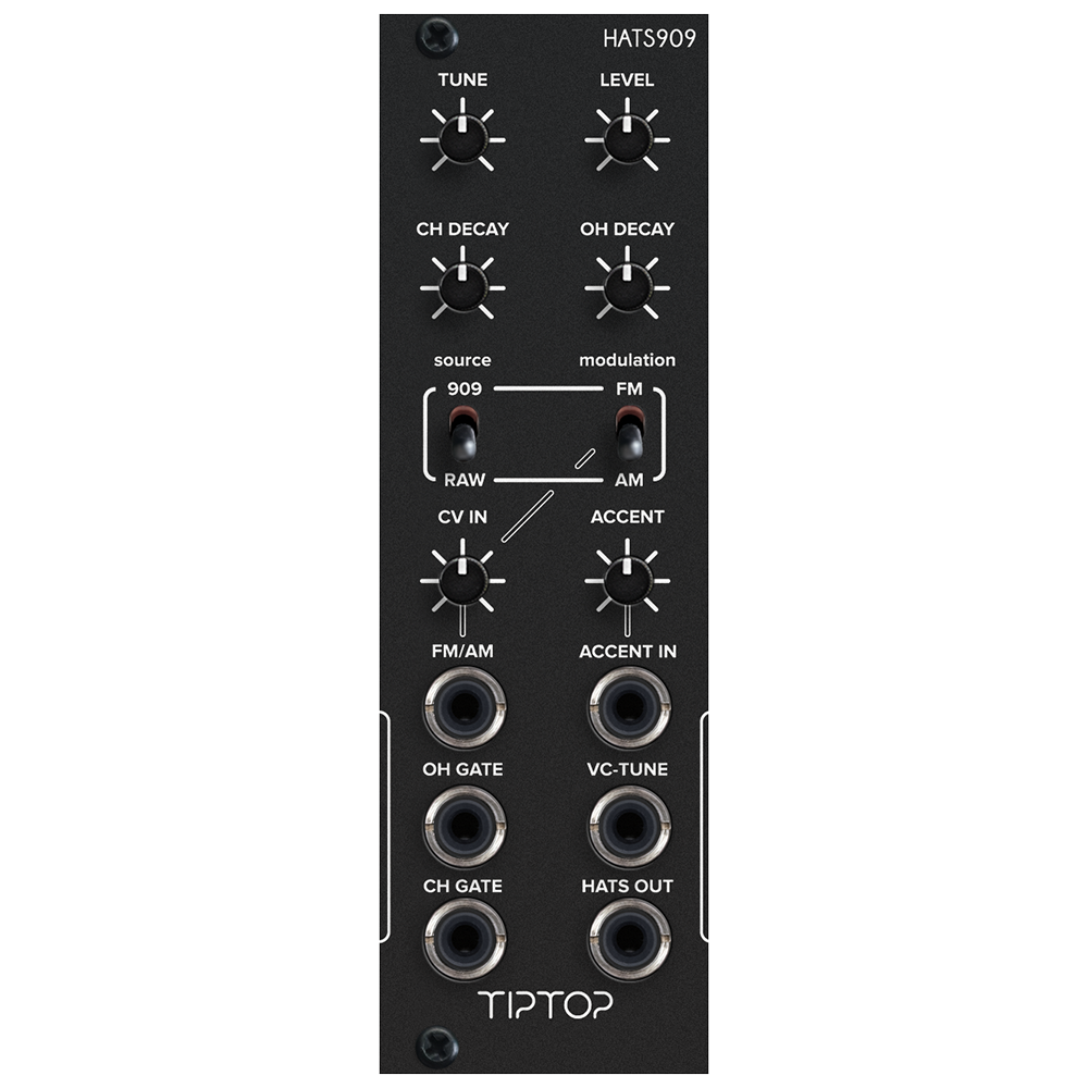 Tiptop Audio HATS909 Hi Hat Eurorack Drum Module (Black)