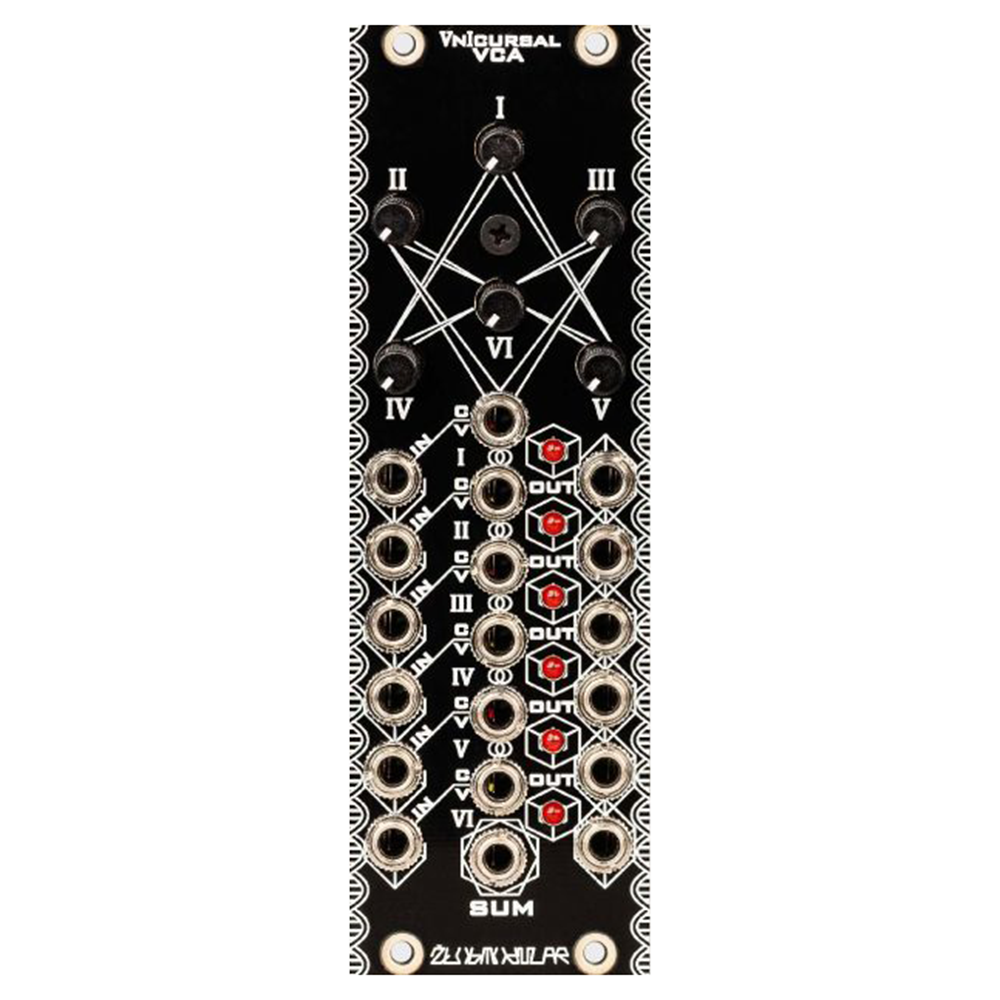 Zlob Modular Vnicursal Eurorack 6 Channel VCA Module