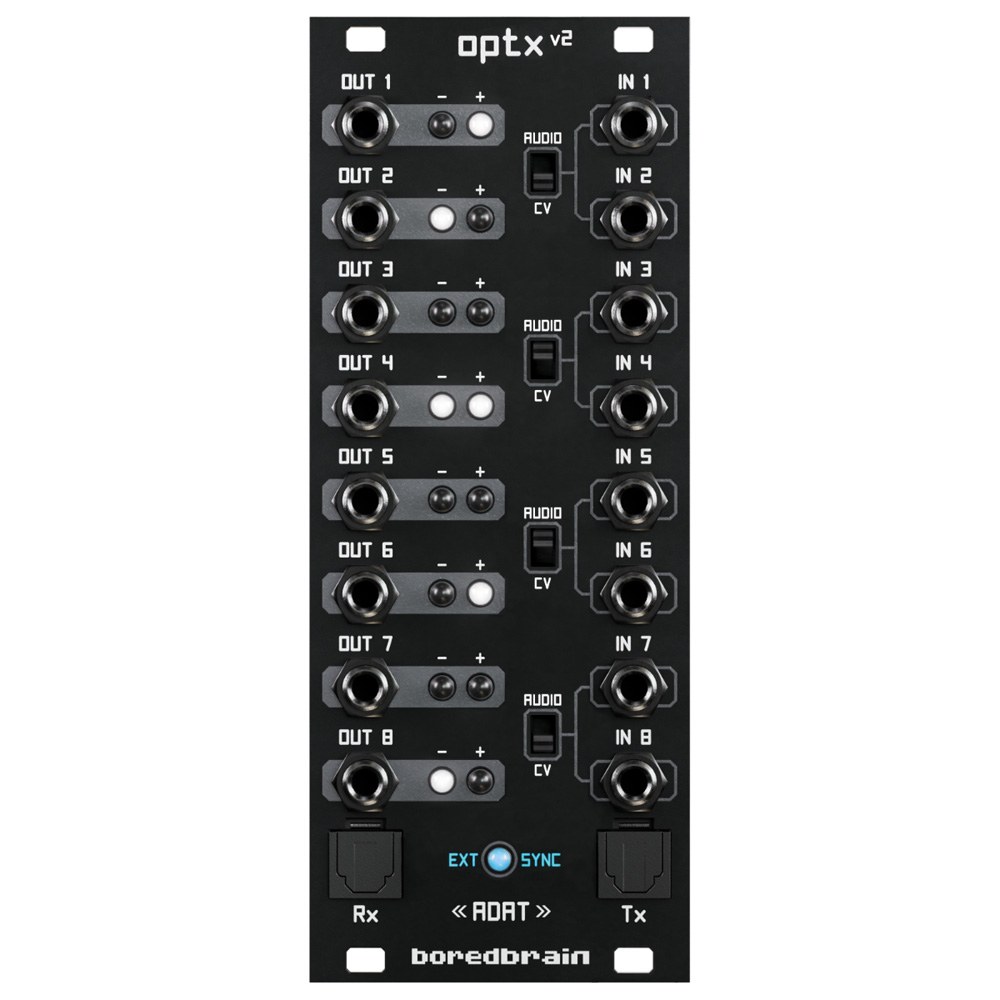 Boredbrain Optx V2 Eurorack ADAT IO Expander Module