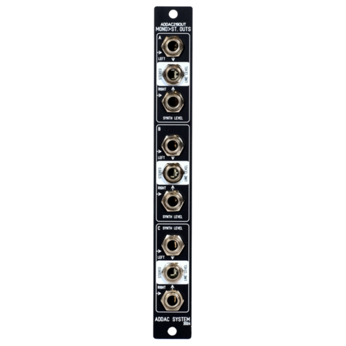 ADDAC 219OUT Eurorack Dual Mono to Stereo Module