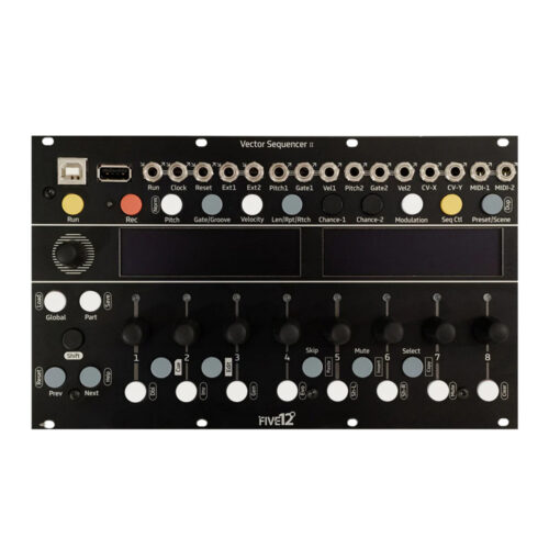 Five12 Vector MKII Eurorack Sequencer Module (Black)
