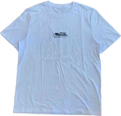 Elevator Sound “We Specialize In Synthesizers” Unisex Tee Classic Flavour (White – XL)