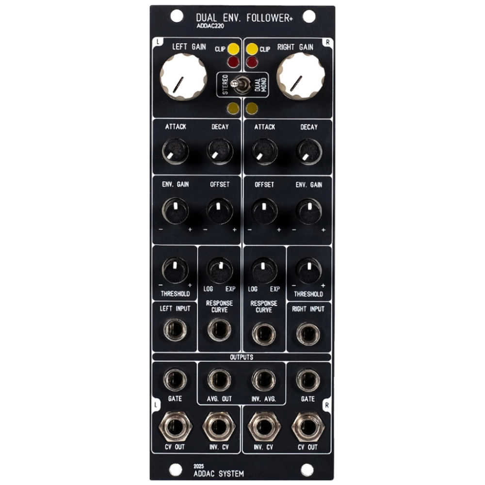 ADDAC 220 Eurorack Dual Envelope Follower Module