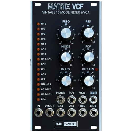 AJH Synth Matrix VCF Eurorack Multimode Filter Module (Black)