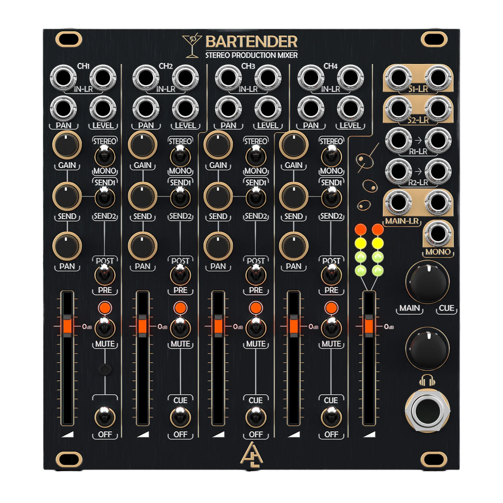 After Later Audio Bartender v2 Eurorack Four Channel Expandable Mixer Module