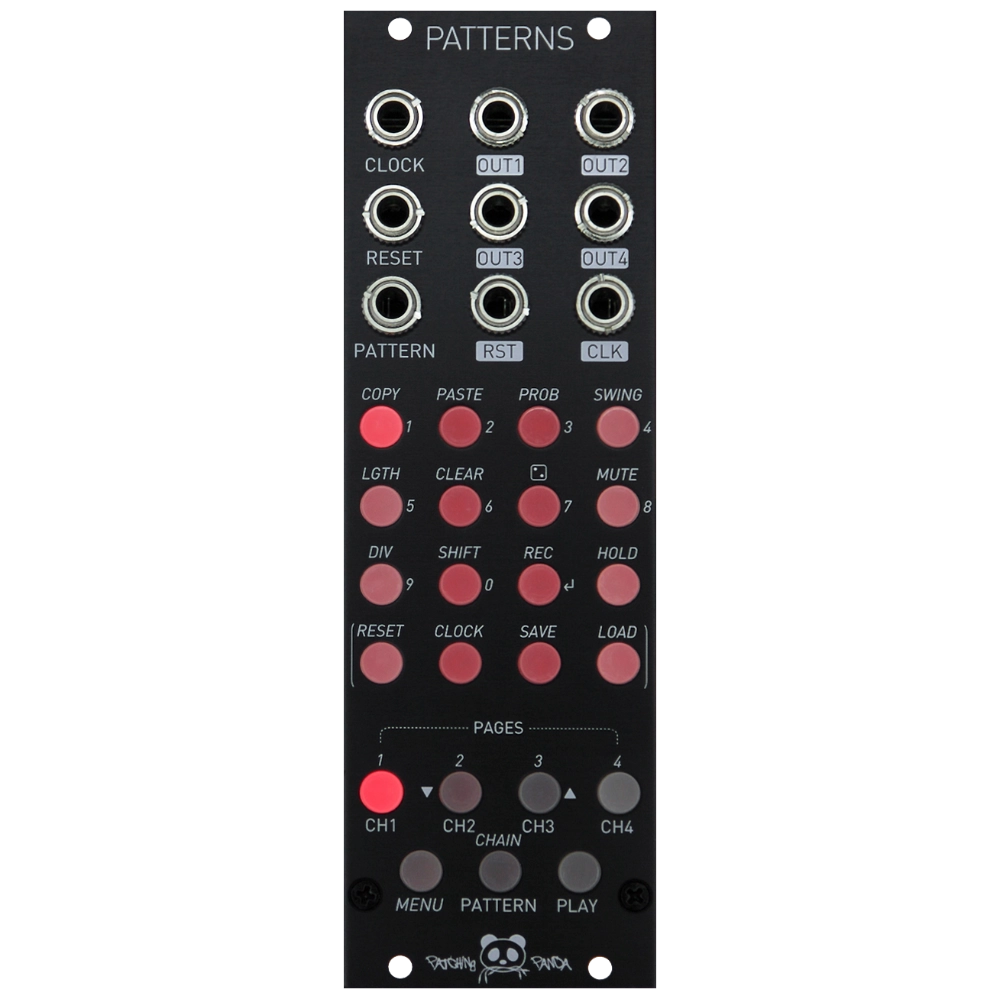 Patching Panda Patterns Eurorack Four Channel Sequencer Module