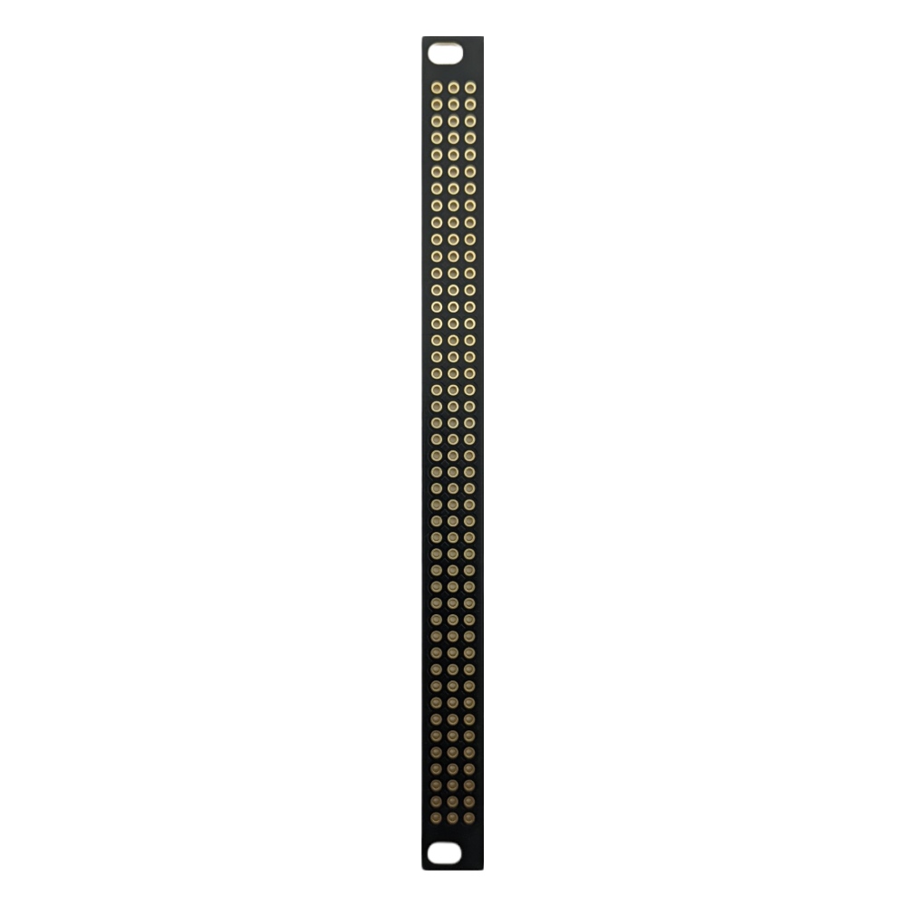 BeepBoop Electronics Eurorack Blank Panel (3U 2hp Perfboard Black/Gold)