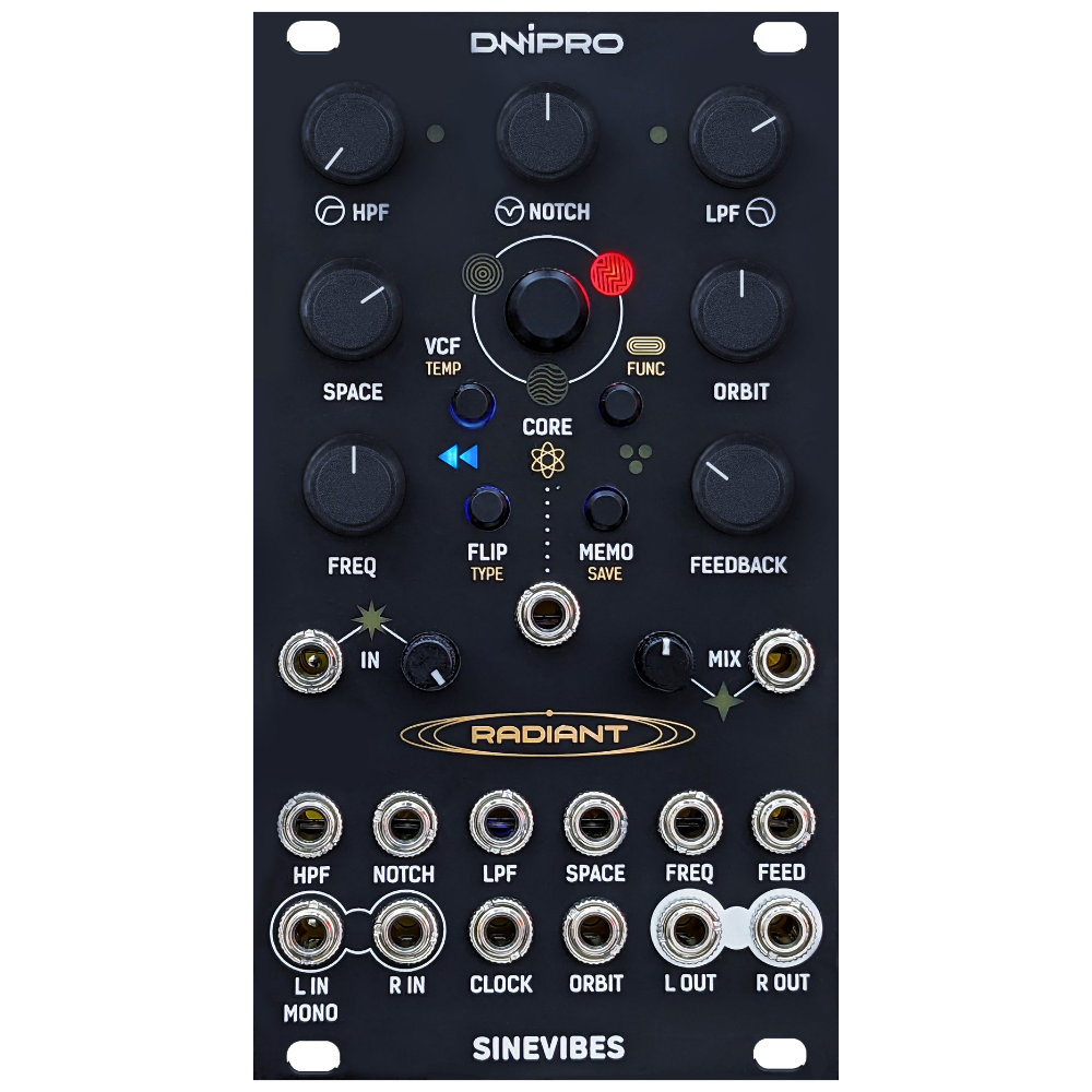 Dnipro Modular X Sinevibes Radiant Eurorack Morphable Effect Processor Module