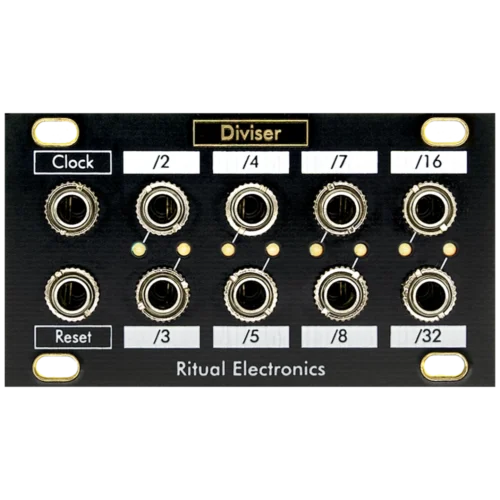 Ritual Electronics Diviser 1U Eurorack Analog Clock Divider Module
