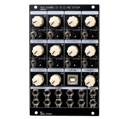 ADDAC 221 10X9 Channel CV to CC MIDI System Eurorack Module