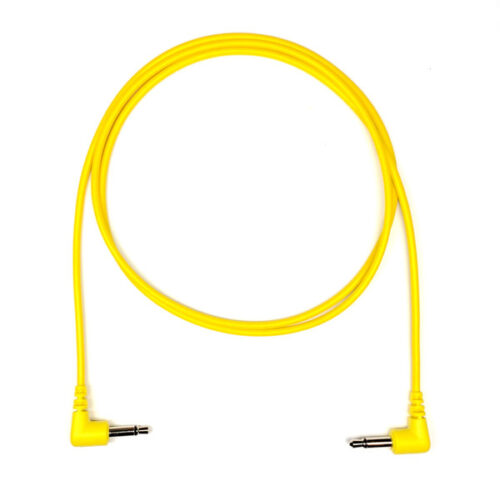 Tendrils Right Angled Eurorack Patch Cable (6 Pack – 90cm – Yellow)