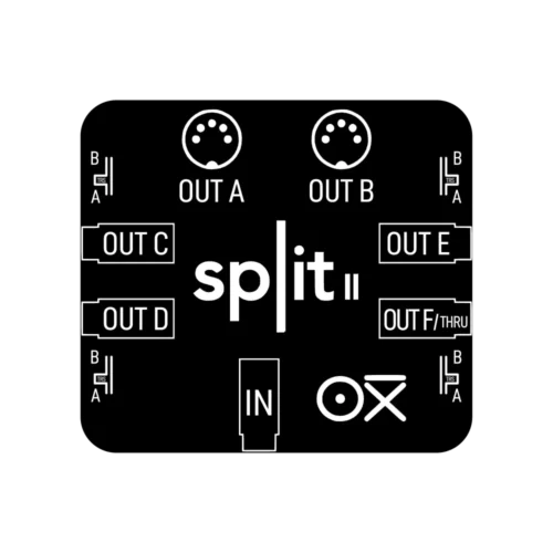 Oxi Instruments Split 2 MIDI Thru/Splitter Breakout Box