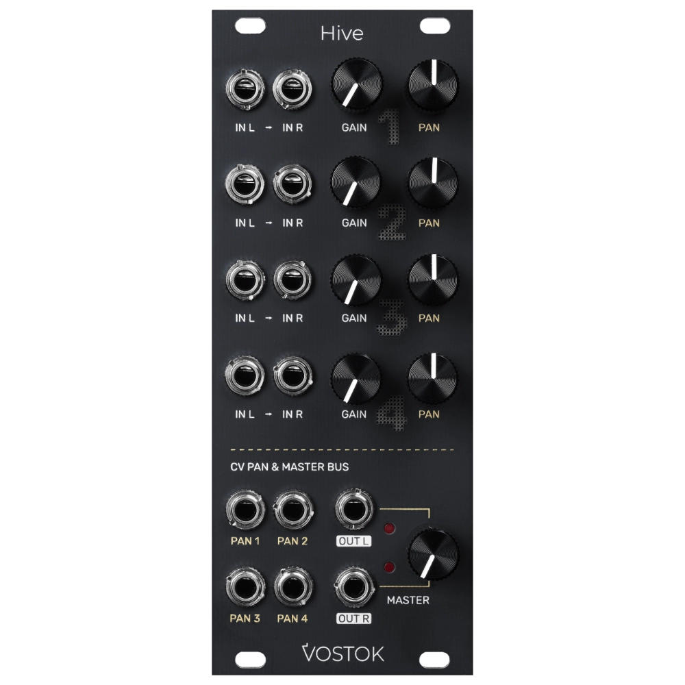 Vostok Instruments Hive Eurorack Quad Stereo Automated Mixer Module