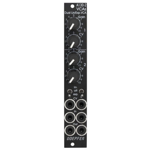 Doepfer A-130-2V Dual VCA Eurorack Module (Slim Black)