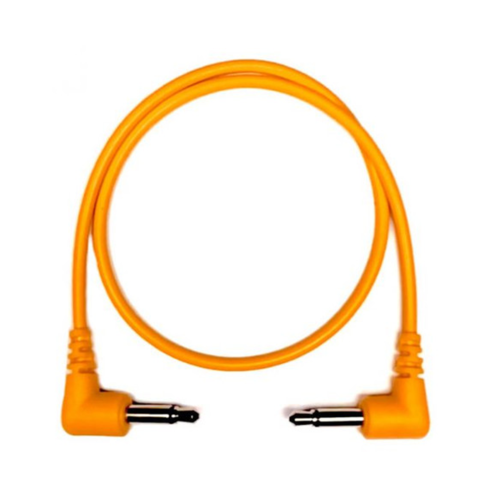 Tendrils Right Angled Eurorack Patch Cable (6 Pack – 15cm – Orange)